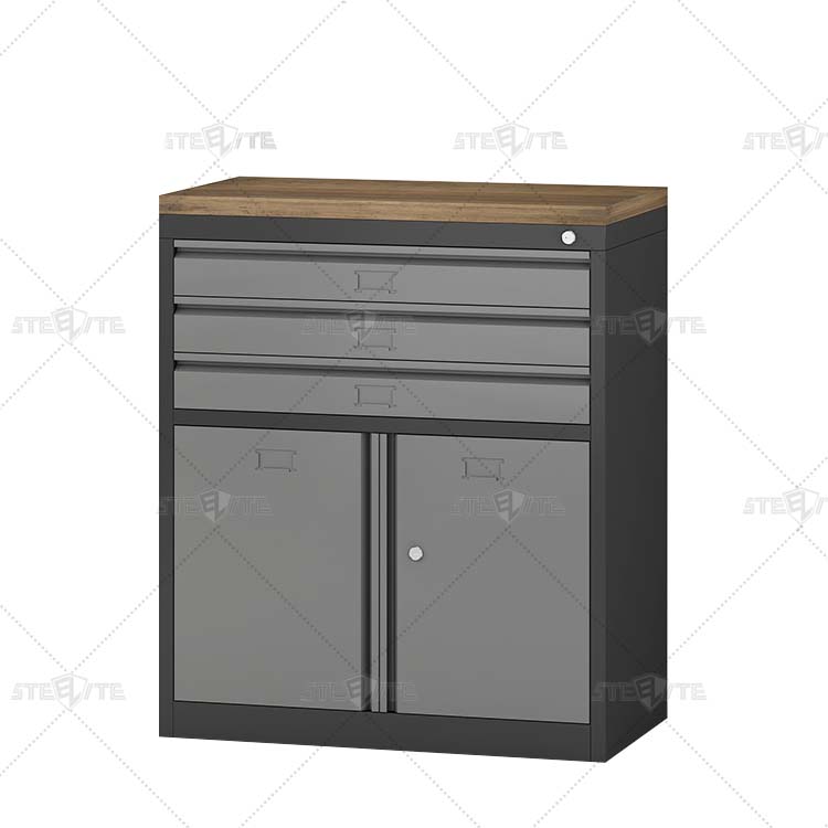 Tool Cabinet with Pegboard ,Workbench Tool Storage , Steel Workbench Cabinet ,Garage Tool Organizer,  Heavy-Duty Tool Chest